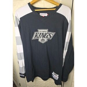 Mitchell & Ness Los Angeles Kings Long Sleeve V-Neck NHL Hockey XXL